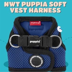 NWT Puppia  Soft Vest Dog Harness Royal Blue Size XS
